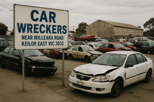 car wreckers near Milleara Road, Keilor East VIC 3033